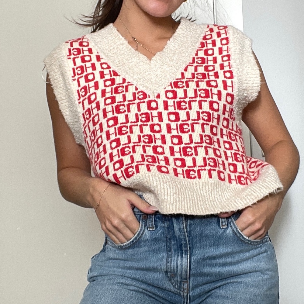 Festive sweater vest